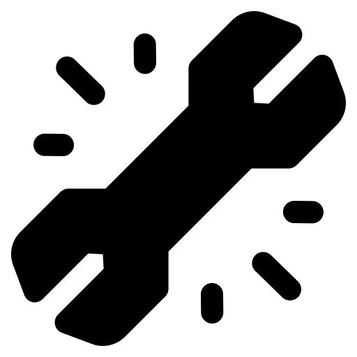 A black circle with a thin outer border.